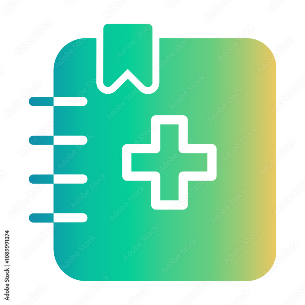 Obraz premium nurse handbook Gradient icon
