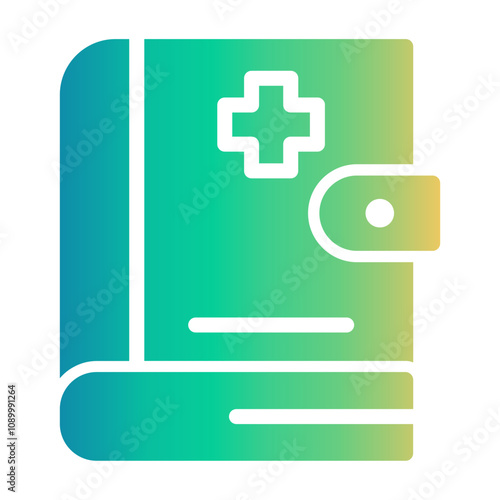 medical handbook Gradient icon