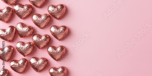 Wallpaper Mural Pink Hearts on Pink Background. Torontodigital.ca