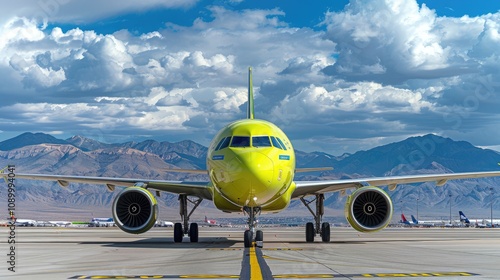 Spirit Airlines' Airbus A320neo at Las Vegas Airport. photo