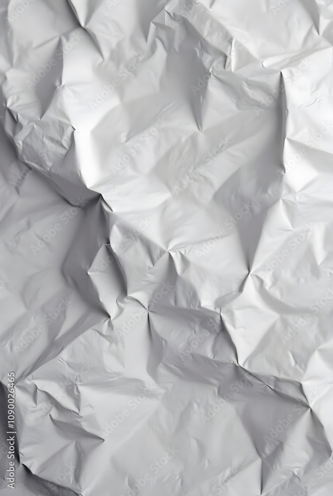 Obraz premium Abstract white crumpled and creased recycle paper texture background, texture, wallpaper