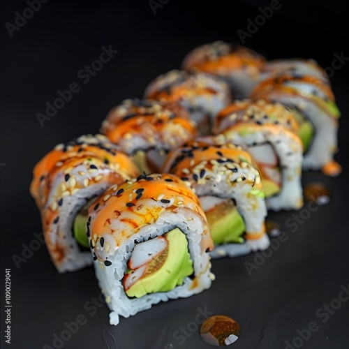 Vibrant California Roll: A Creative Culinary Masterpiece in Detail photo