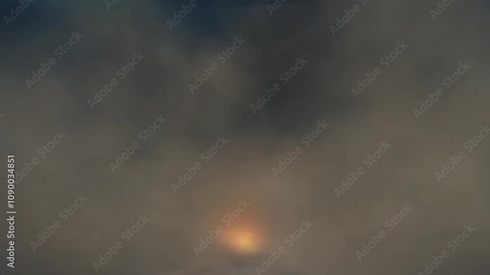 violent nuclear explosion the shock wave shakes the camera