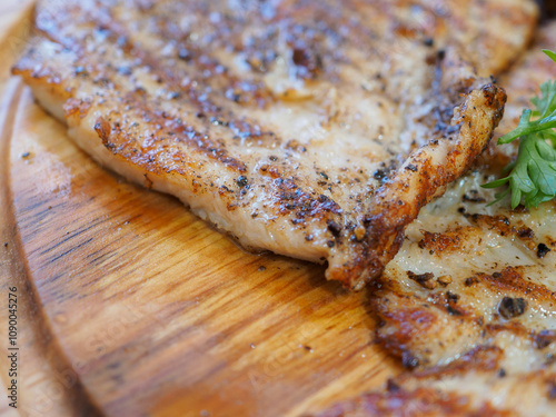 Wallpaper Mural Steak sprinkled with black pepper Torontodigital.ca