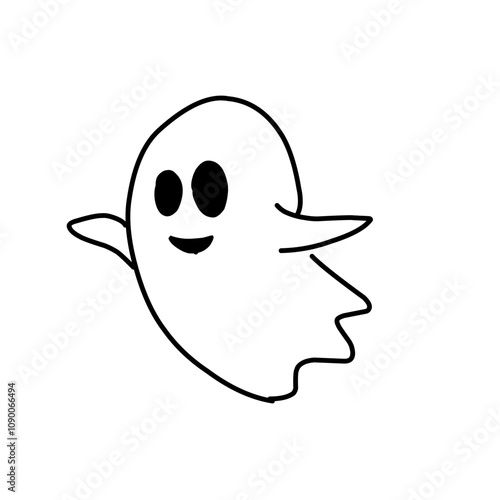 Vector illustration of ghost