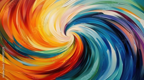 Wallpaper Mural Abstract swirling vibrant color vortex. Torontodigital.ca