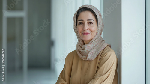 Wallpaper Mural Arabian senior business woman standing at office after budget meeting Torontodigital.ca
