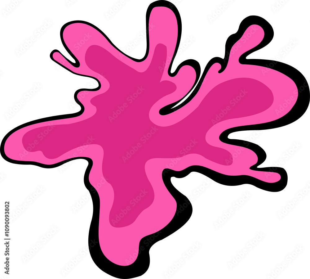 Obraz premium Y2k gradient shape illustration