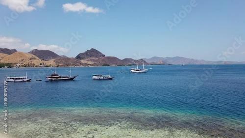 Views of Kelor island on Komodo National park, Indonesia.