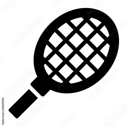 Fly swatter or bug zapper glyph icon for insect control