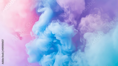 Blue-purple gradient smoke background