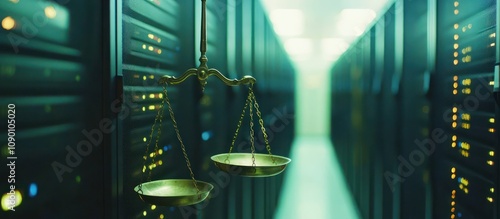 Cyberjustice: Scales of Justice in a Data Center photo