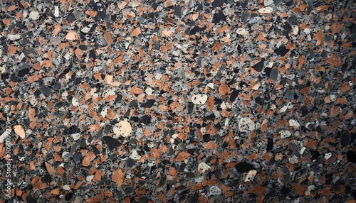 mooth granite stone surface with light and dark patches. generative ai photo