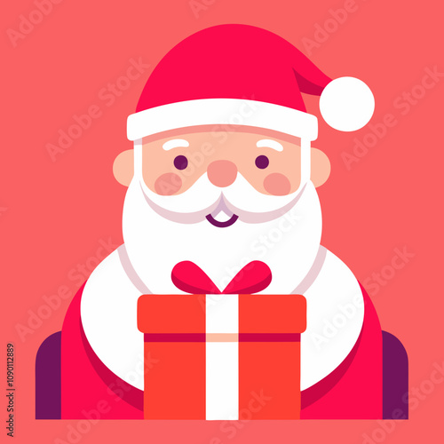Shanta clause Christmas vector illustration  