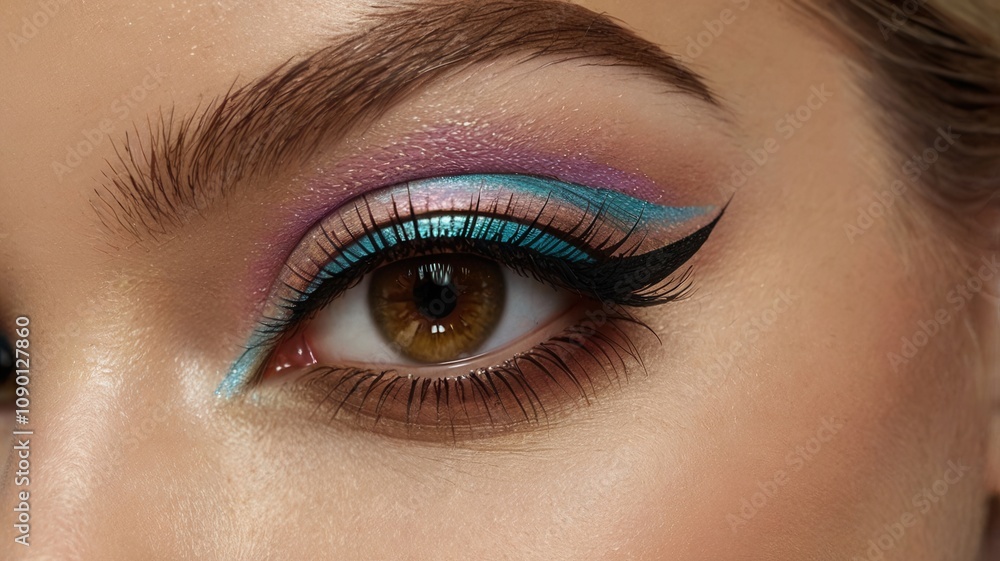 Obraz premium Colorful Eye Makeup