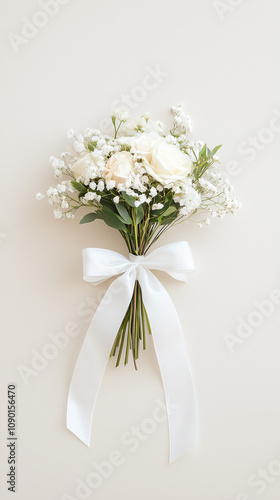 Elegant White Bridal Bouquet