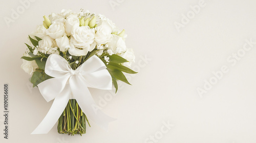 White Wedding Bouquet:  A d...