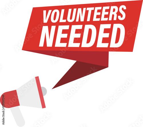 Volunteers needed.megaphone speaker for announce. Attention please.