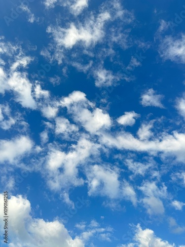 blue sky with clouds