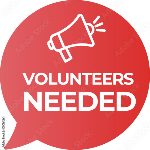 Volunteers needed.megaphone speaker for announce. Attention please.