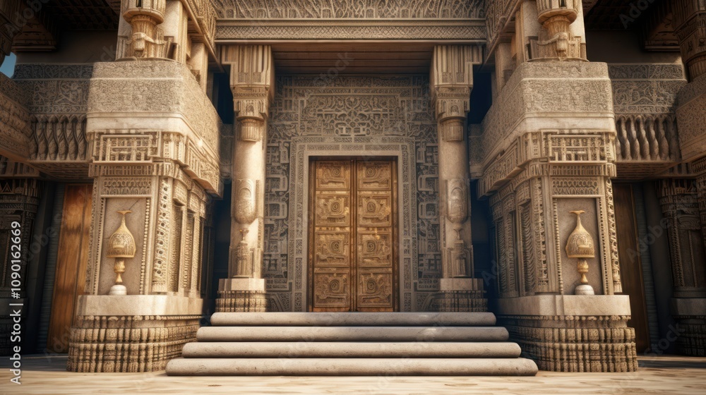 Obraz premium Ancient Palace Entrance