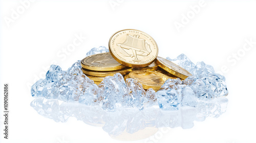 Golden Coins on Ice: Wealth...
