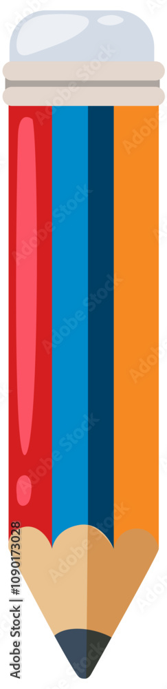 Fototapeta premium Colorful Pencil Icon Illustration