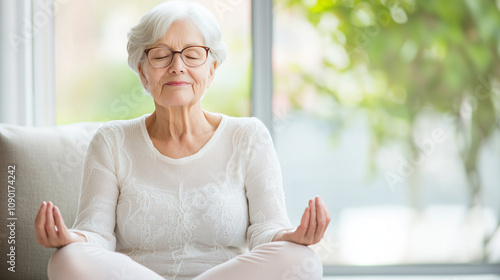 Senior Woman Finding Inner ...