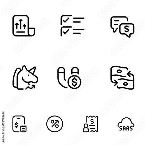 Finance Line Icons Set Vol.3