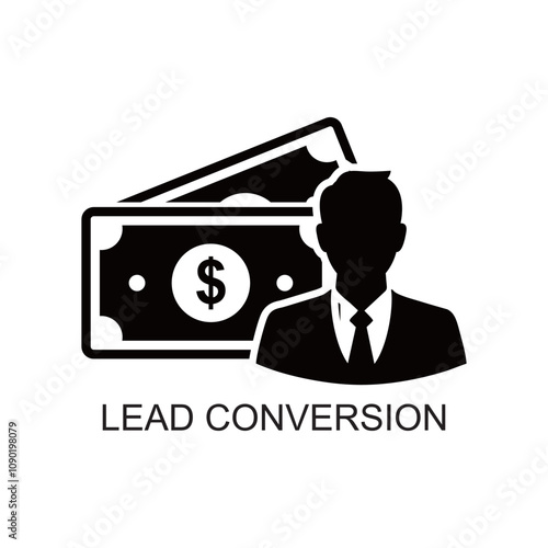 lead conversion icon , costumer icon