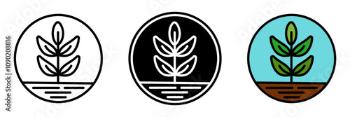 Sapling icon is a young tree in its early growth stage, symbolizing regeneration and the future of forests.