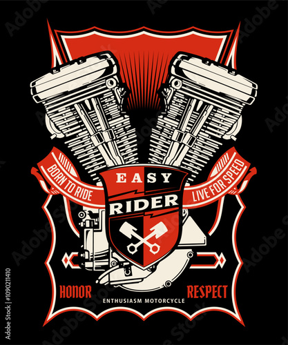 Easy rider Vintage Biker Design