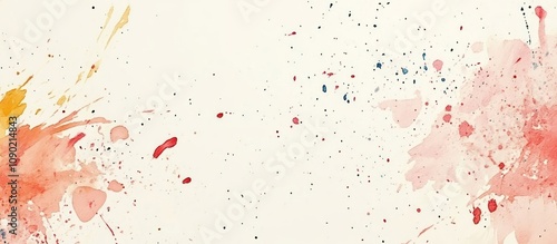 Abstract Watercolor Splashes: A Symphony of Colors