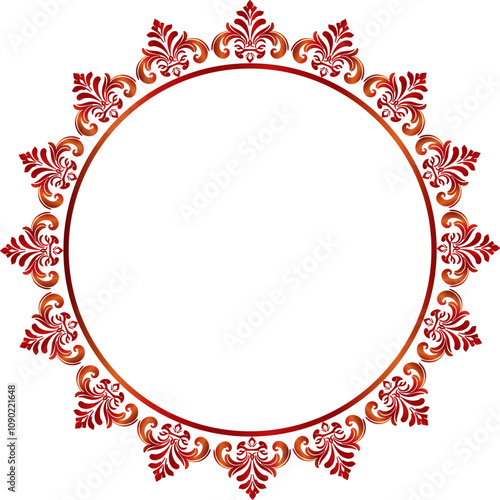 red christmas frame