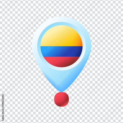 Location pin vector design in EPS 10 format. This modern and minimal illustration of a map marker icon is perfect for use in GPS apps, travel websites, maps, user interfaces, logistics, delivery servi