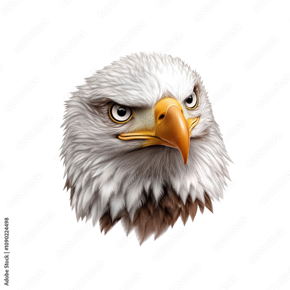 Obraz premium Majestic Bald Eagle Head Portrait Symbol of Freedom and Power