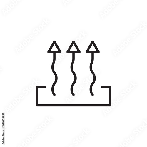 Heat thin line vector icon