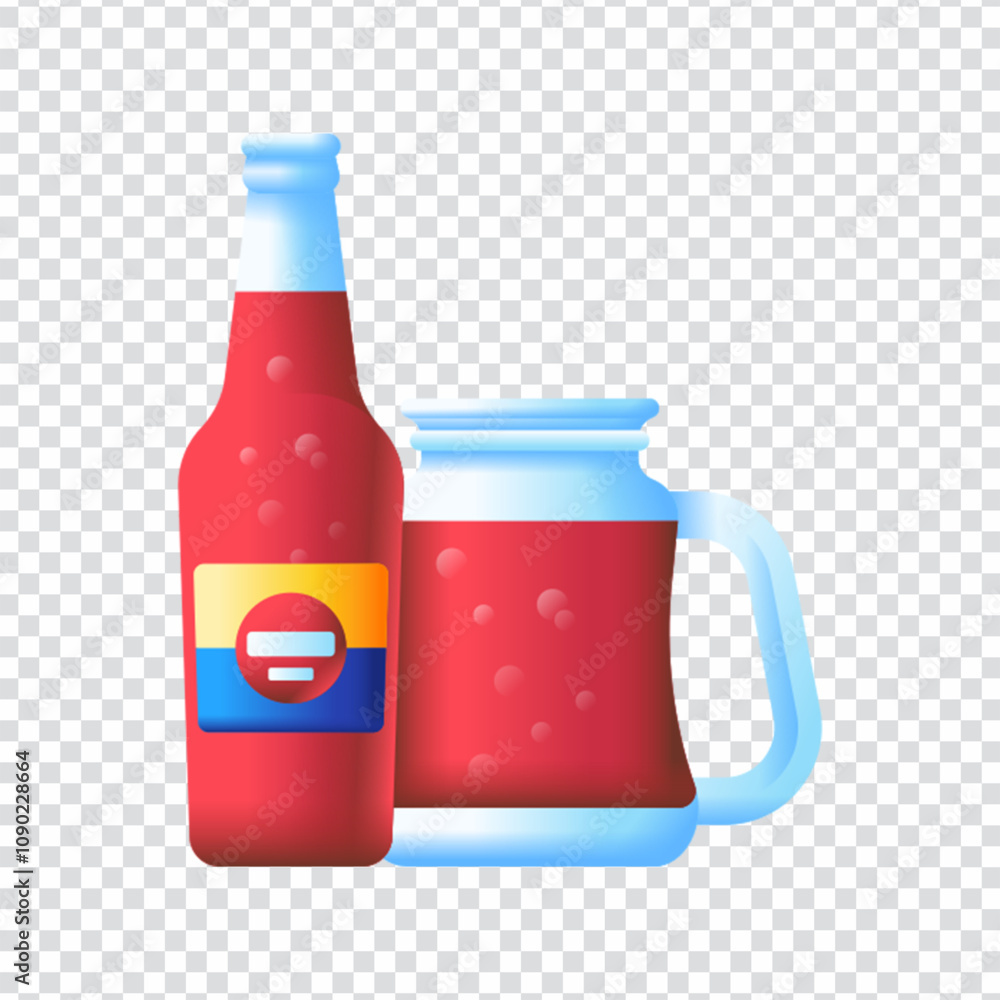Fototapeta premium Colorful Refajo vector design in EPS 10 format. This illustration showcases the traditional layered skirt known as a refajo, commonly worn in Colombian highland regions and Andean festivities. Featuri