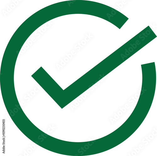 Check box icon with correct, accept checkmark icons tick box checked. Approve symbol.