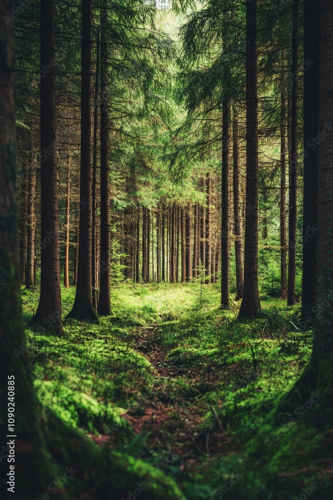 Fototapeta premium Green Forest Landscape