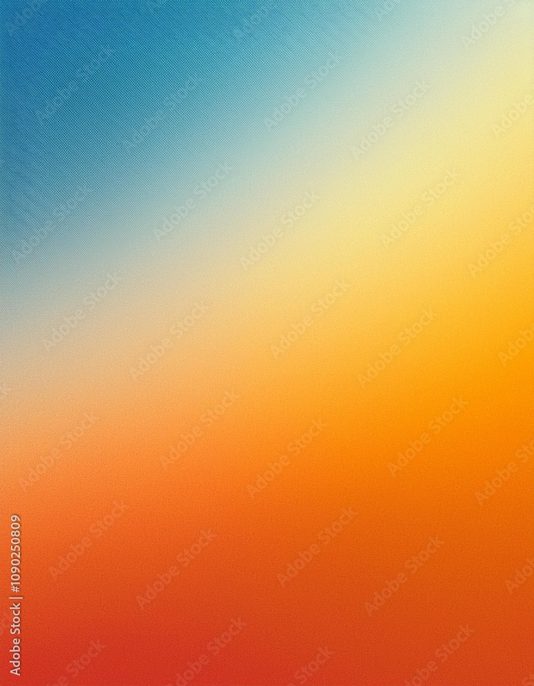 Vibrant sunset sky with a gradient of orange, yellow, and blue, perfect for creating a dreamy and artistic background Vibrant sunset sky with a gradient of orange, yellow, and blue, perfect for creating a dreamy and artistic background