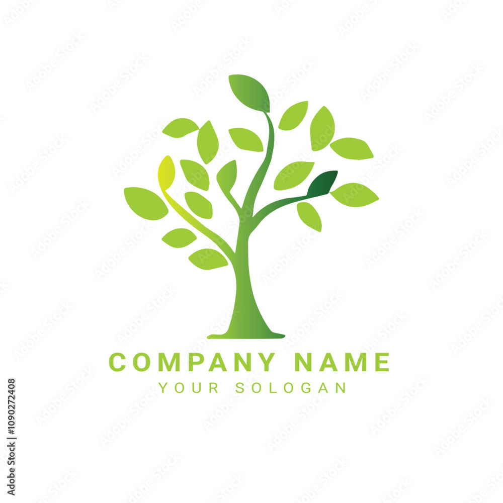 Obraz premium Business tree logo design