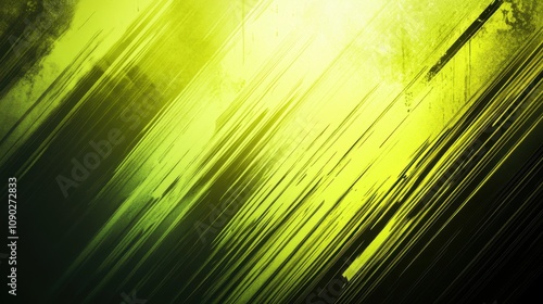 Abstract design with diagonal lines in vibrant green and black tones, creating a dynamic visual effect.