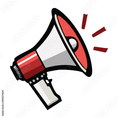 megaphone. Best Offer icon on white background.The loudspeaker screams best offer.
