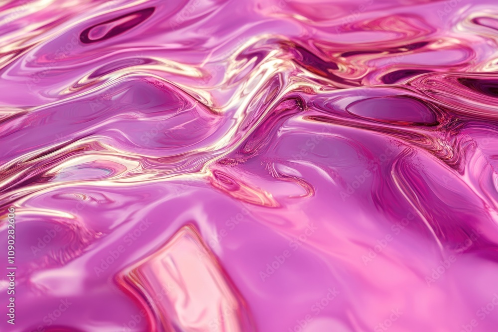 Obraz premium abstract flowing neon wave purple background