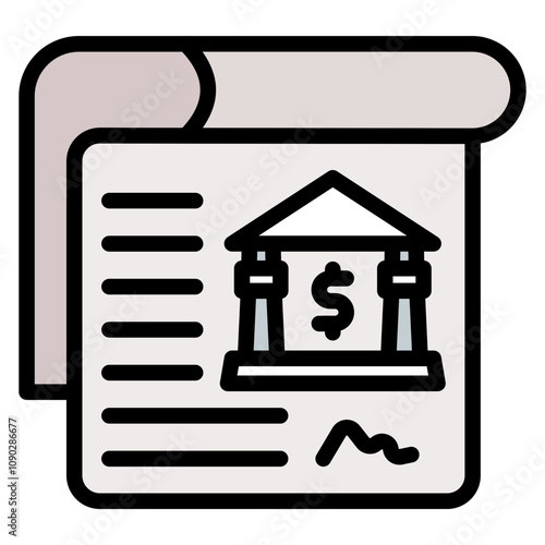 Current Account icon vector image. Can be used for Banking.