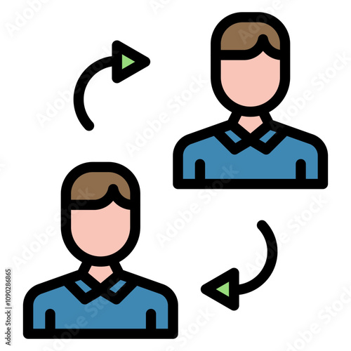 P2P Lending icon vector image. Can be used for Banking.