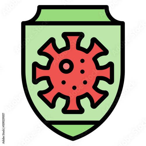 Immune Response icon vector image. Can be used for Infectious Diseases.