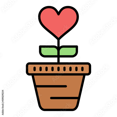 Hopeful Heart icon vector image. Can be used for Chemotherapy.