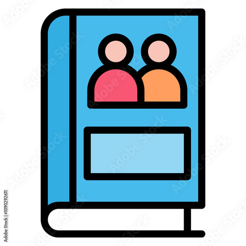 Friendship Book icon vector image. Can be used for Friendship.